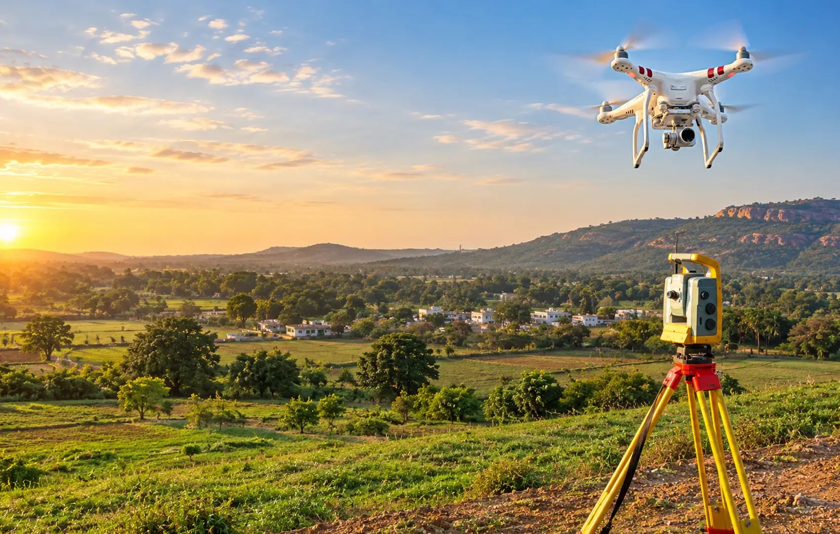 Survey and GIS mapping equipment used for infrastructure planning